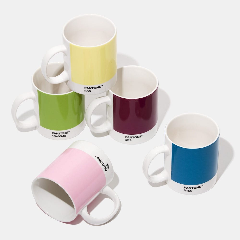 Pantone - Mug en porcelaine couleur Aubergine 229