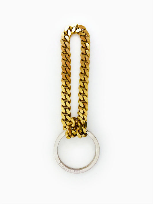 Porte-clés avec chaînette en or - Réalisé à la main par Ina Seifart