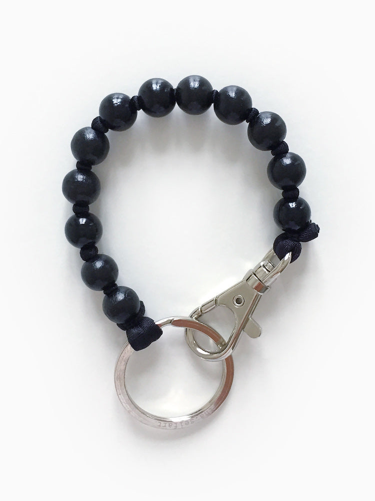 Porte-clés en perles noires - Ina Seifart