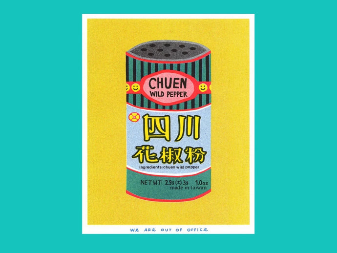 Tin can of chuen pepper - risographie 13x18 cm par We are out of office