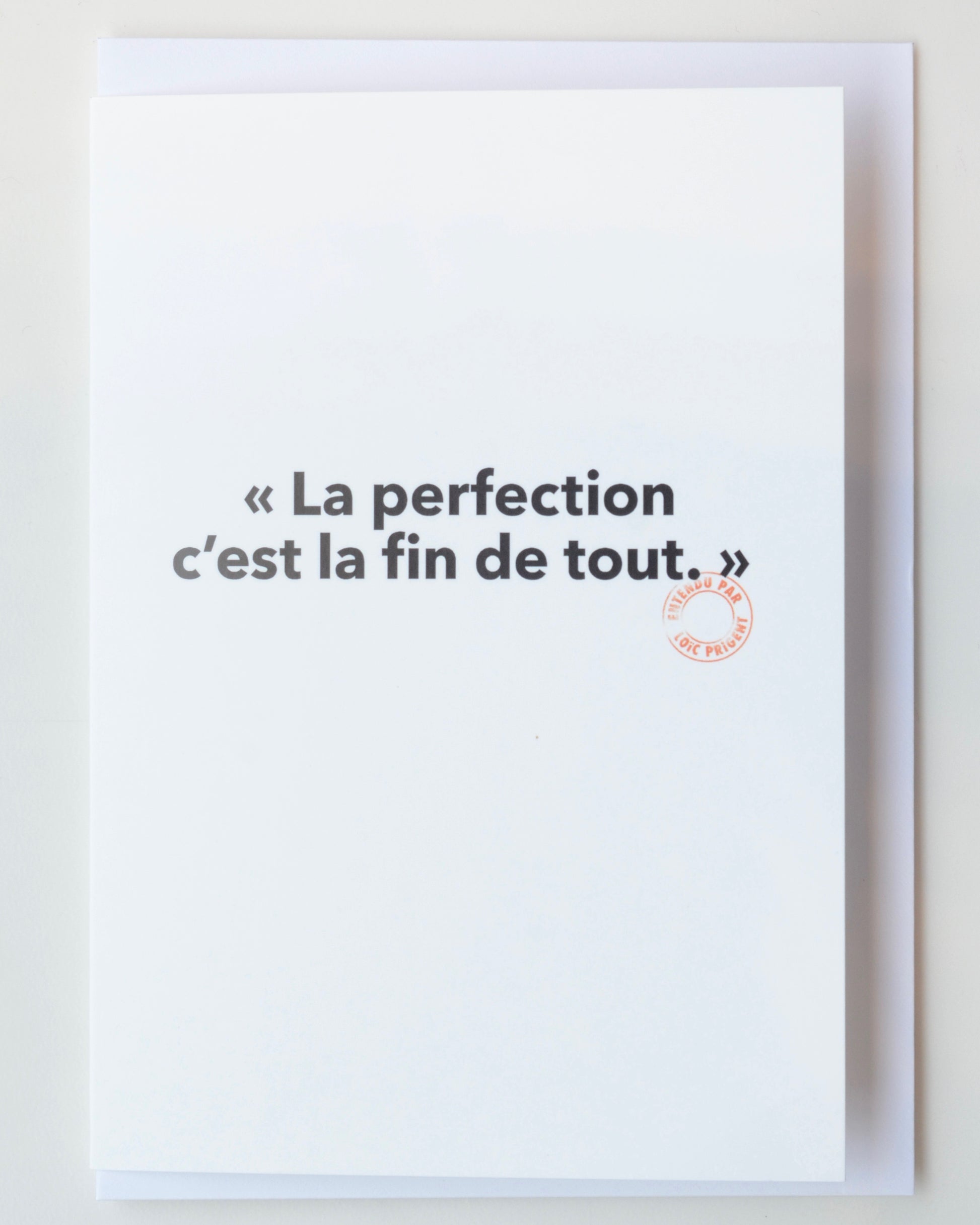 Carte postale 10x15 cm "La perfection" - collection Loic Prigent - Image Republic