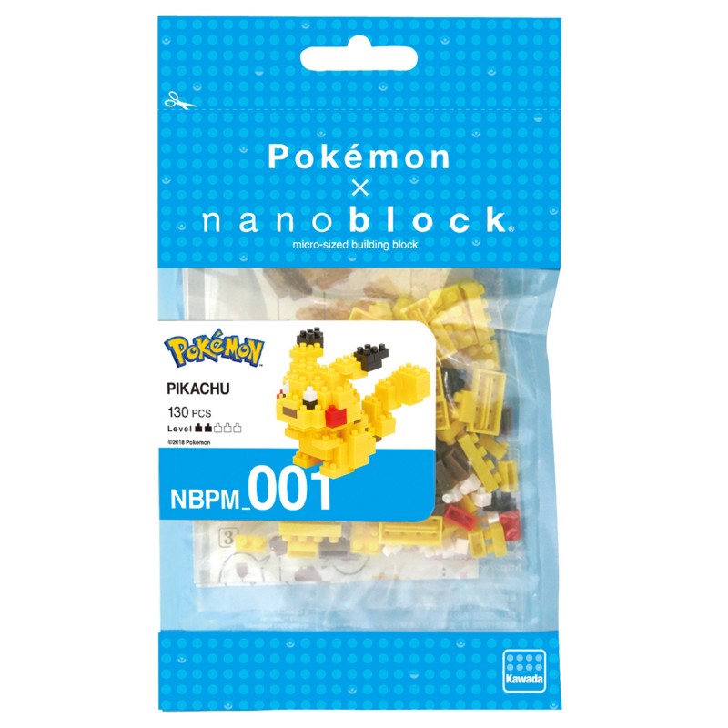Pikachu - nanoblock pokémon - jeu de construction
