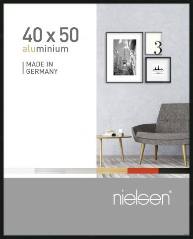 Cadre pixel en aluminium noir 40x50cm - Nielsen