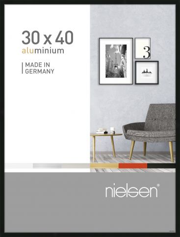 Cadre pixel en aluminium noir 30x40cm - Nielsen