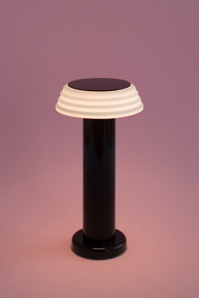 PL1 Noir/Blanc - Lampe Portable abat-jour en silicone - G.Sowden