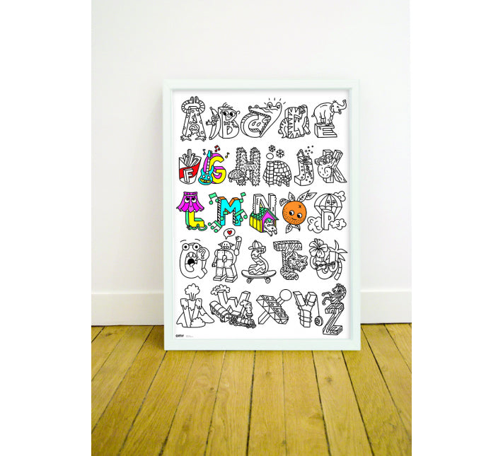 Poster Géant ABC - fabriqué en France par Omy