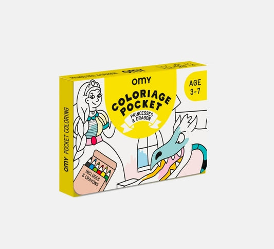 Princesses & Dragons - Coloriage de Poche - OMY