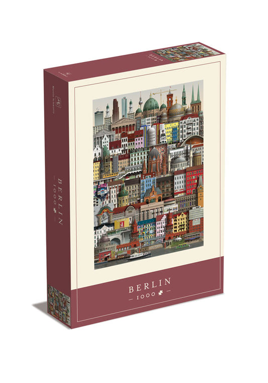 Puzzle Berlin - illustration détaillée des batiments par Martin Schwartz - 1000 pièces