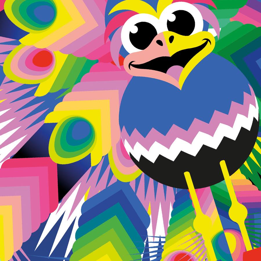 Puzzle enfant Pan - oiseau aux plumes multicolores - Piece and Love