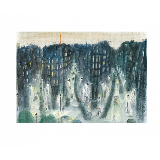 Quartier de nuit - Puzzle 1000 pièces - collection Sempé - Image Republic