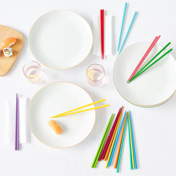 Rainbow Chopsticks - Set de 12 Baguettes multicolores - MoMa