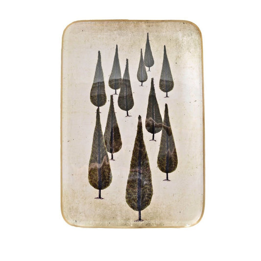 Plateau reception Cyprus en alumium emmaillé - Boncoeurs