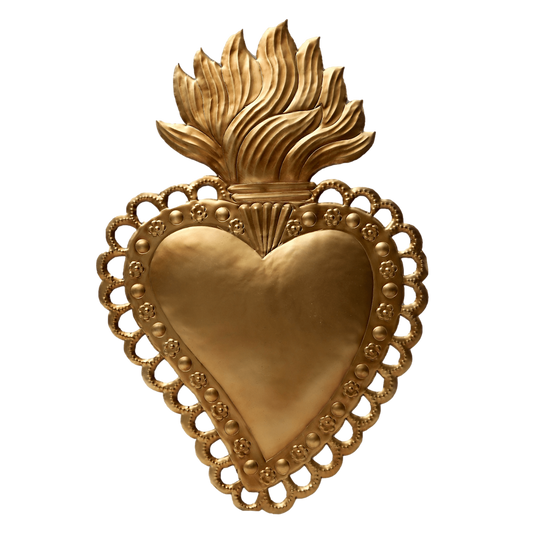 Requiem - Coeur ex-voto en fer patiné - Boncoeurs