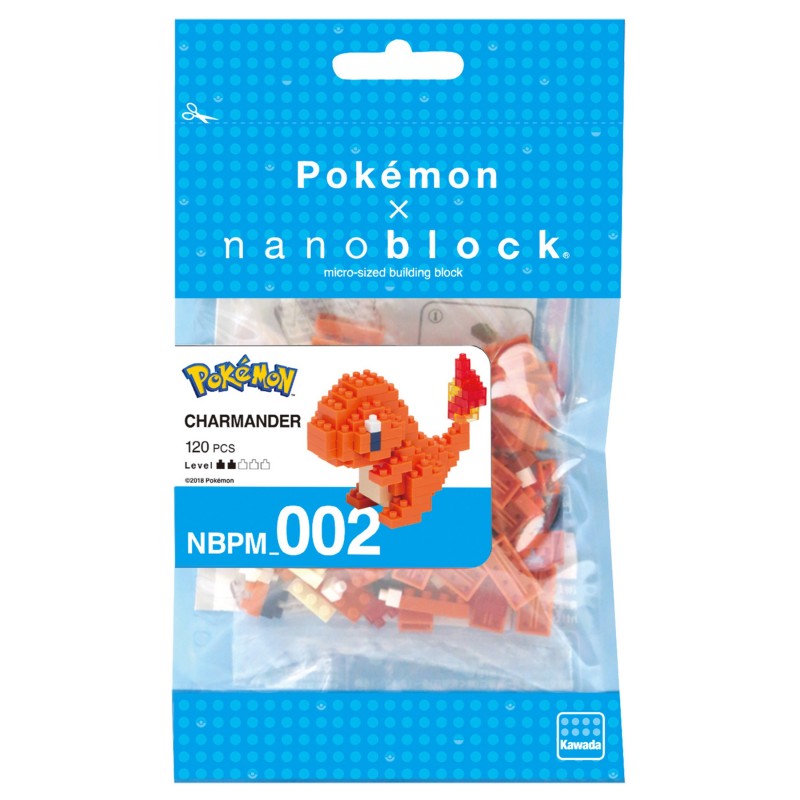 Nanoblock x Pokémon - Salamèche - sachet de 120 mini briques à assembler