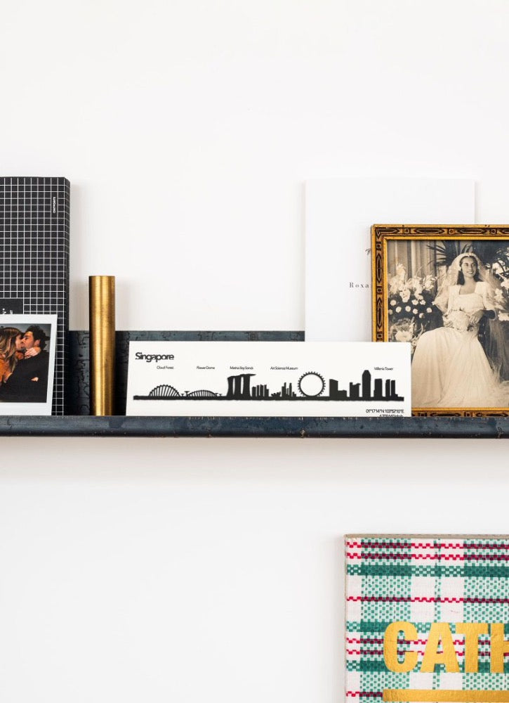 The Line Mini Singapour - silhouette de ville en acier inoxydable 19 cm - The Line 