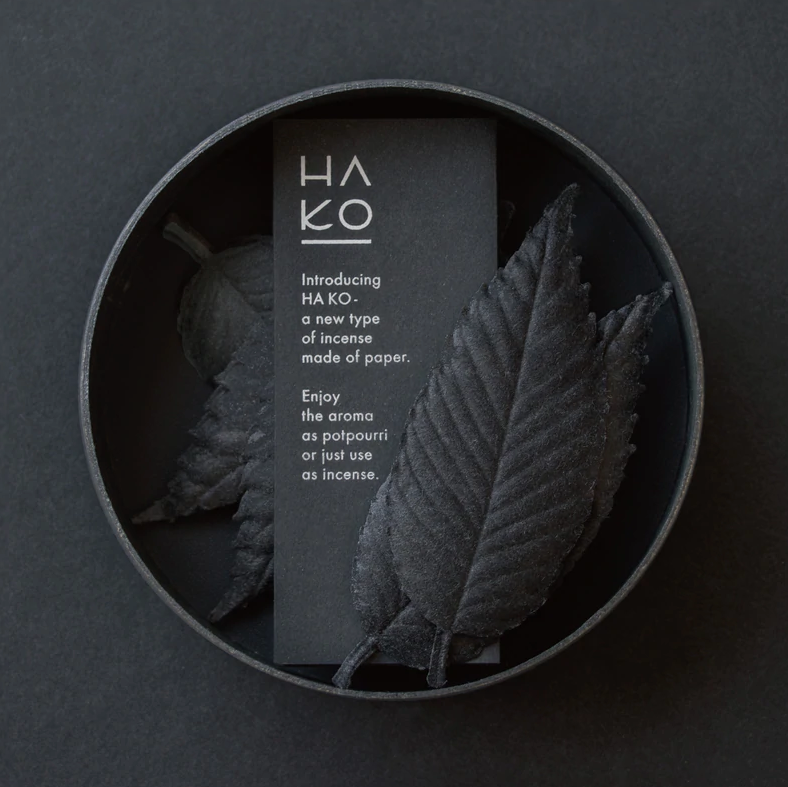 Ha Ko Relax Special Black - boite de 6 feuilles d'encens japonais aux huilles essentielles favorisant la relaxation 