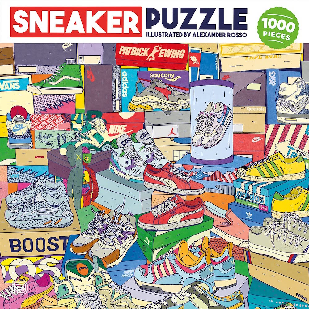 Puzzle 1000 pièces Sneaker - illustration par Alexander Rosso - 25 x 25 cm