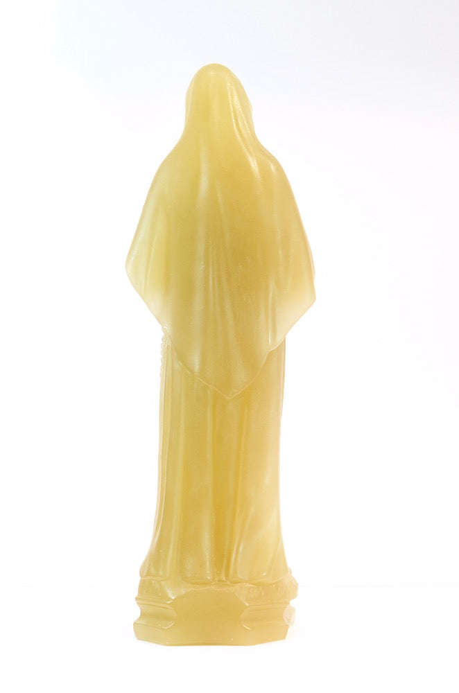 St-Rita en cire couleur Lin - statuette fabriquée par la Ciergerie des Prémontrés