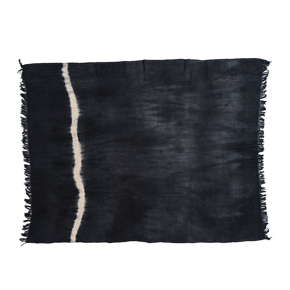 Tabatha - Plaid tie and tye noir en coton - Bed and Philosophy