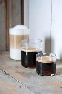 Debattre - Pack de 4 tasses à café en verre recyclé - Q de Bouteilles