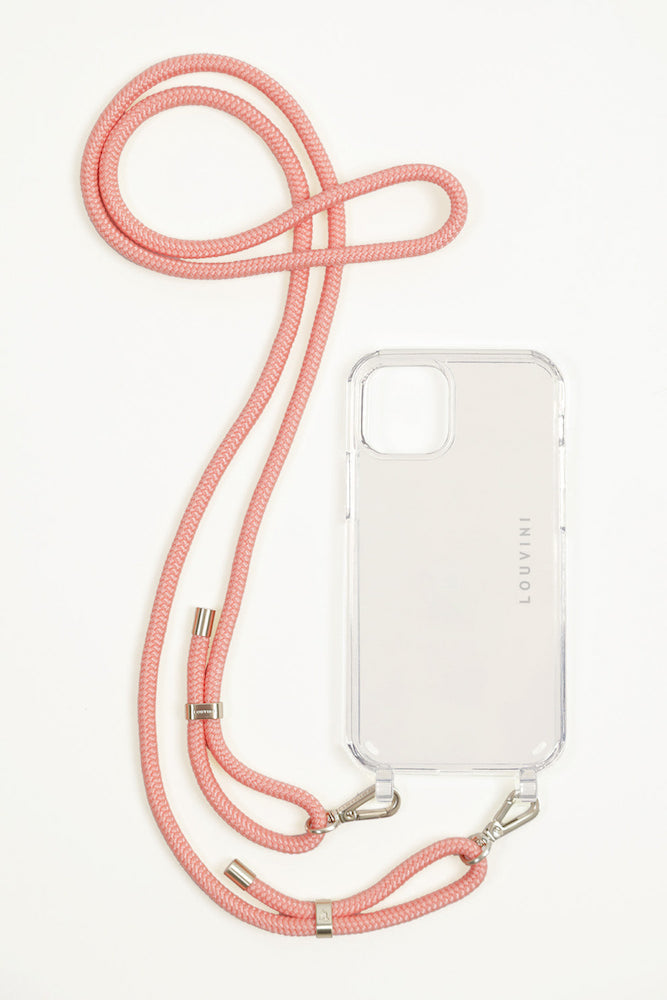 Tessa Corail - cordon bandoulière pour Coque de téléphone - Louvini Paris