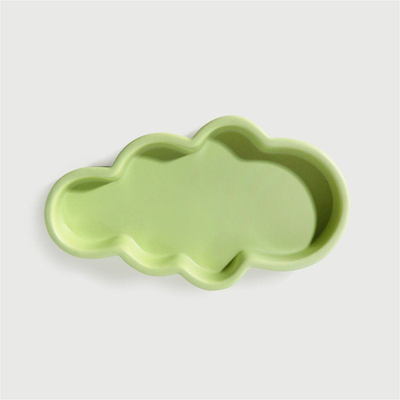 Tray Billow Green - plateau nuage vert en céramique - &Klevering