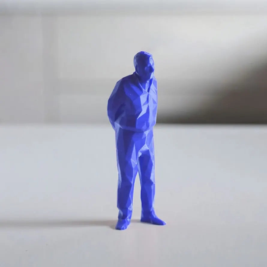 Umarell Magnum Bleu - figurine impression 3D - Superstuff