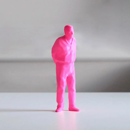 Umarell pink flamingo - figurine impression 3D - Superstuff