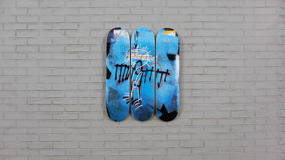 Untitled (Angel), 1982 - Triptyque de Skates - Jean-Michel Basquiat - The Skateroom
