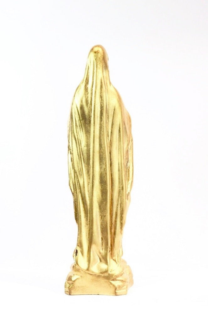 Vierge Notre-Dame - Statuette en cire dorée fabriquée à la Ciergerie Des Prémontrés