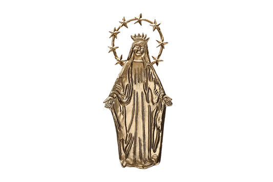 Vierge Miraculeuse - Ornement en fer patiné - Boncoeurs