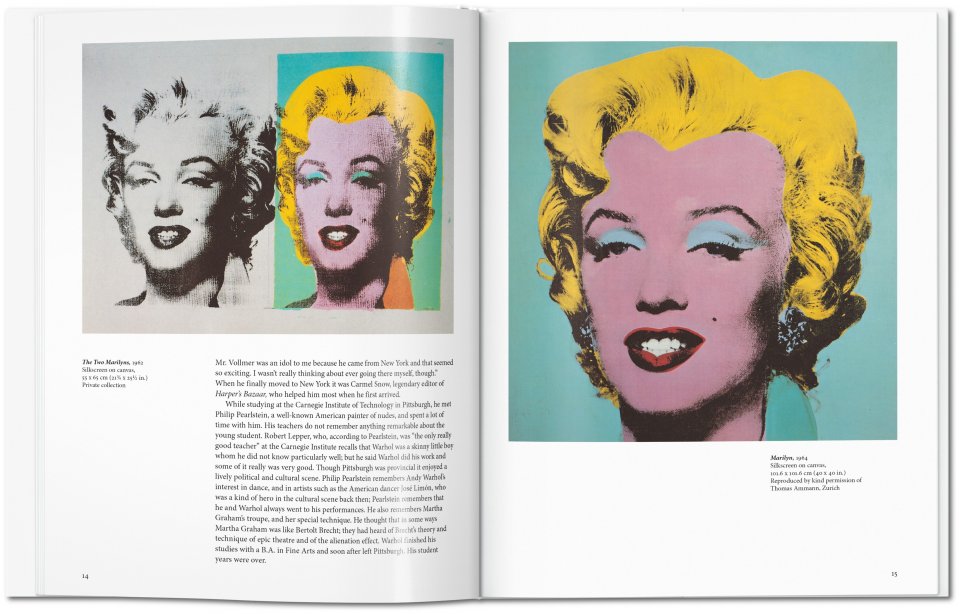 Warhol - livre collection Petite Collection Art - 96 pages - Taschen