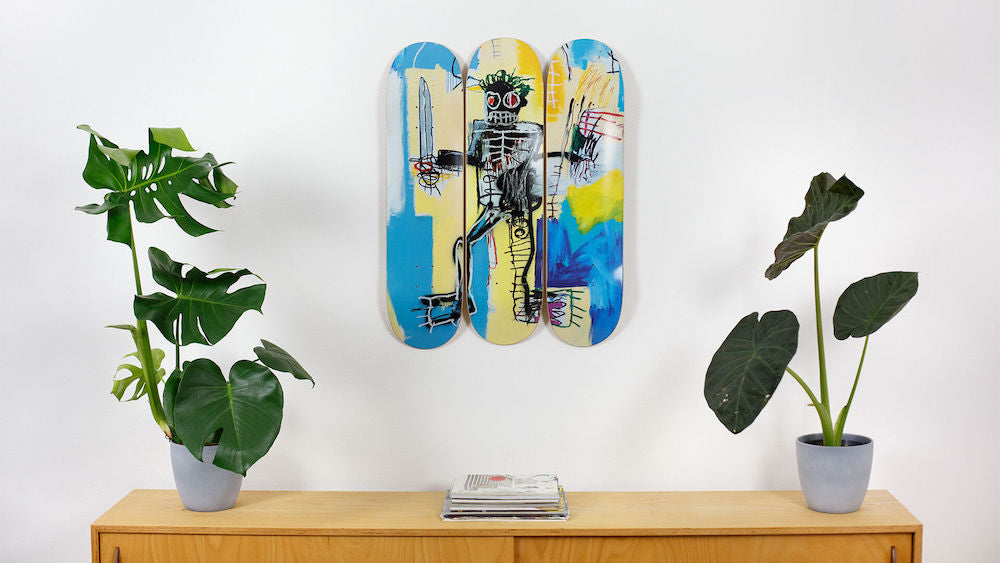 Warrior - Triptyque de Skates - Jean Michel Basquiat - The Skateroom