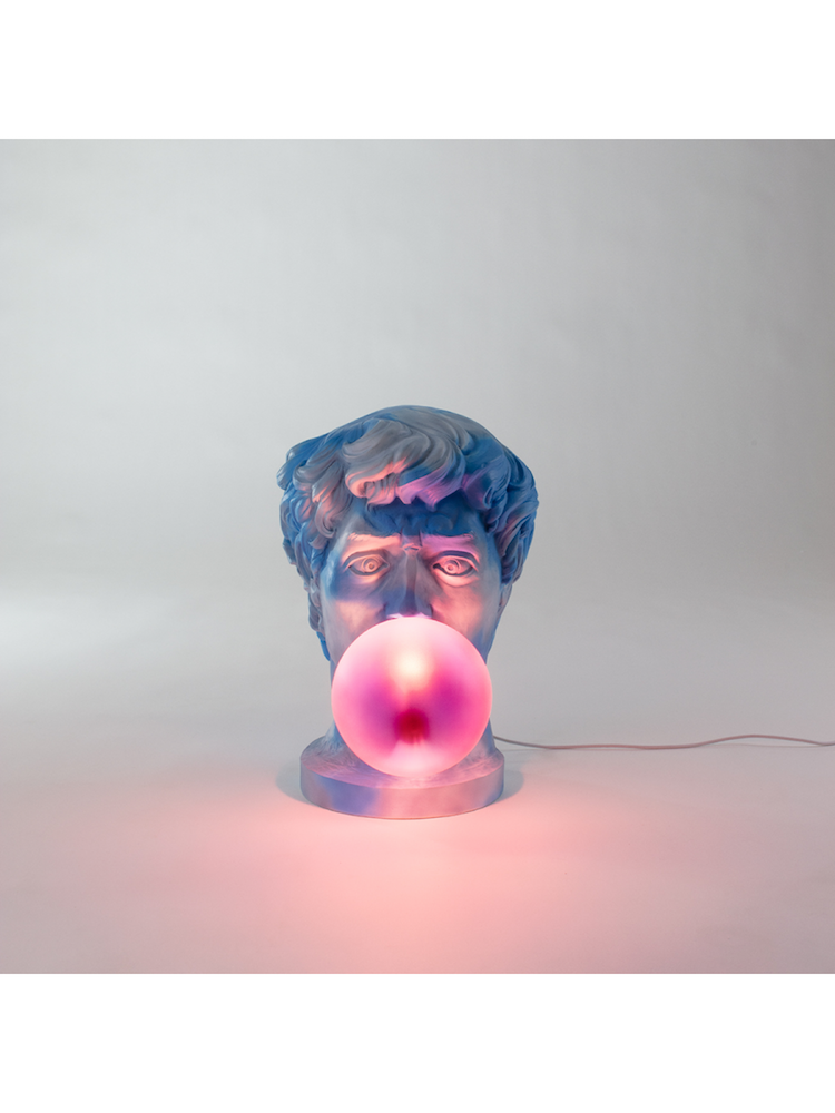 Wonder Cloud - Lampe de Table tête avec bulle de chewin gum - Seletti