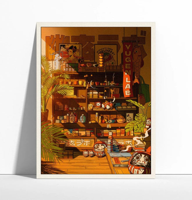 Yugen Shop - Illustration 30x40 cm - Paiheme Studio