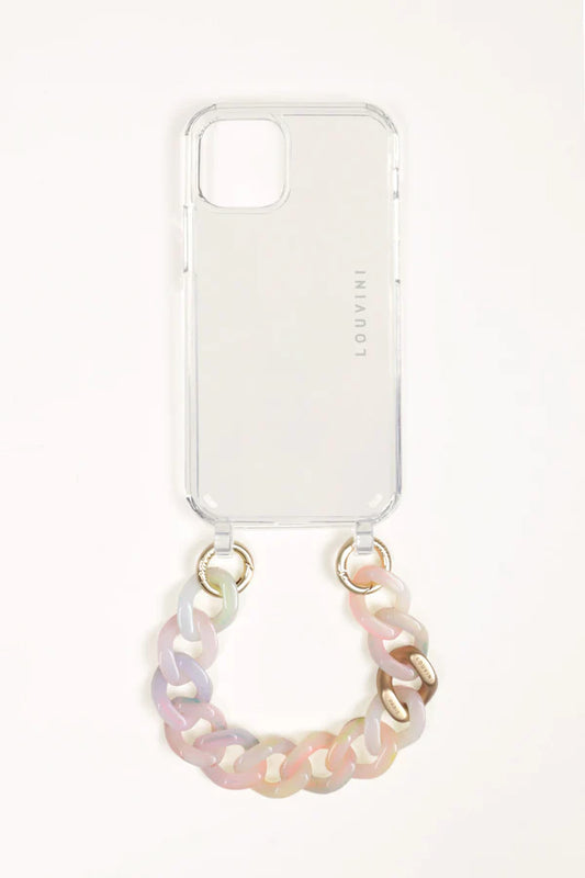 Zoé Fluo - Petite Chaîne grosses mailles pour téléphone - Louvini